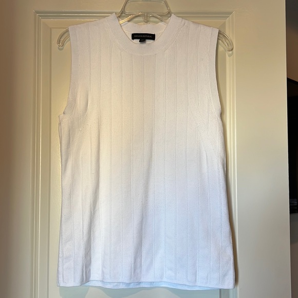 Banana Republic White Knit Top, M - Picture 1 of 4